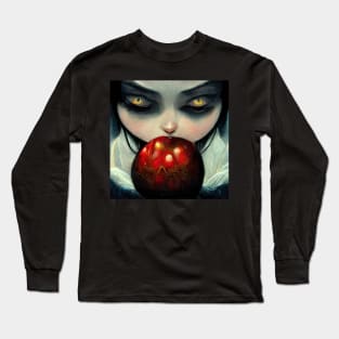 Princess taking the first bite of the poison apple. Long Sleeve T-Shirt
